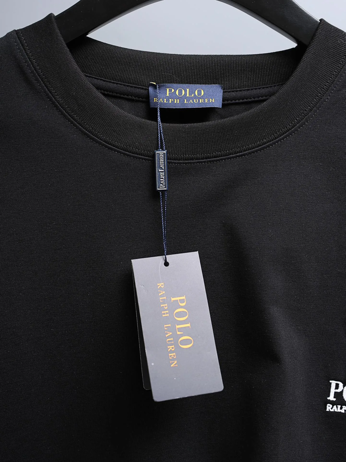 P170 Ralph Lauren* 2꯭0꯭2꯭6 new spring and summer models ❤️ Original ⌚️ higher version of Ralph Lauren. The fabric is made of 280 grams of high-density pure cotton. It does not deform or shrink. Process introduction: double thread movement. Precision embroidery on the chest ➕ back panel embroidery🪡 process Color: Black SIZE: S-XXL